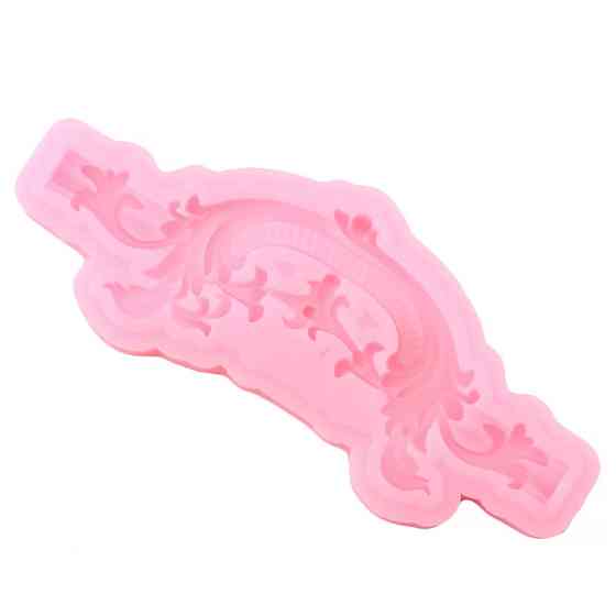 Молд силіконовий Абстракція 87 на 36 мм рожевий Київ