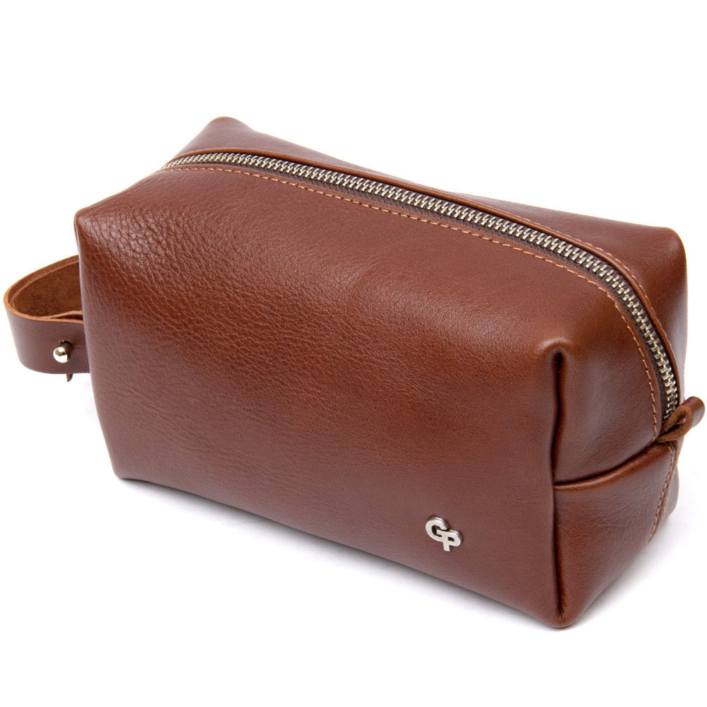 Мужской несессер из натуральной кожи Коричневый (GRANDE PELLE) Киев - изображение 11