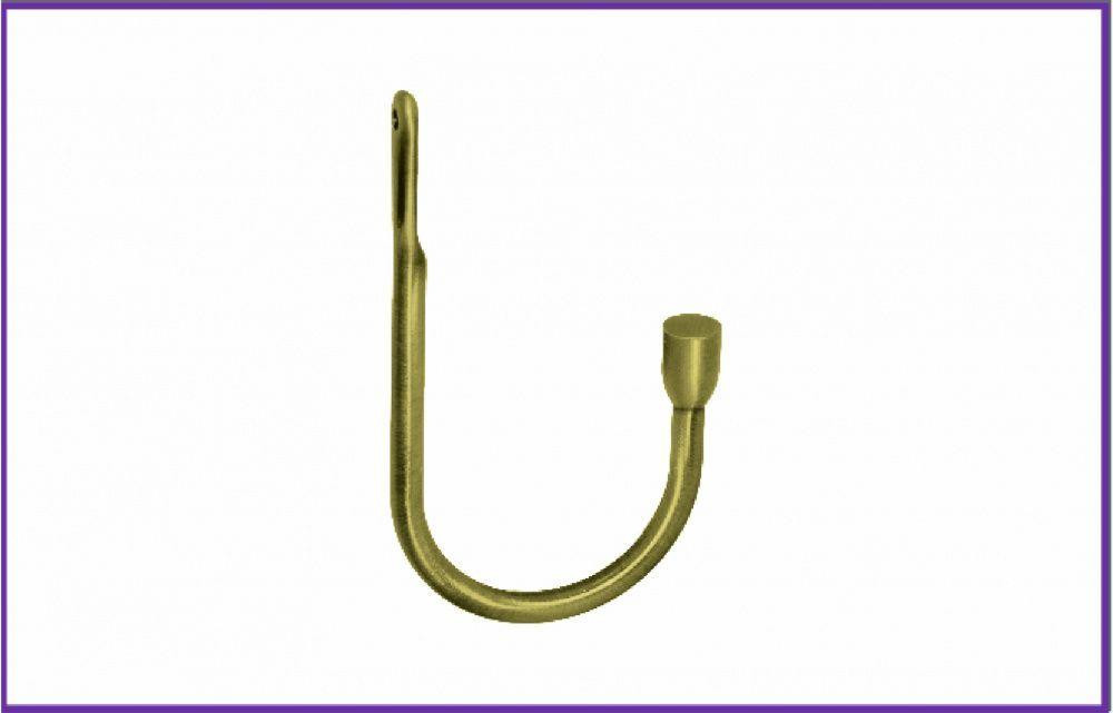 Підхват для штор Orvit Гак (для закінчення 16 мм) 170 Х 90 мм Антик (00-00000255) Львов - изображение 2