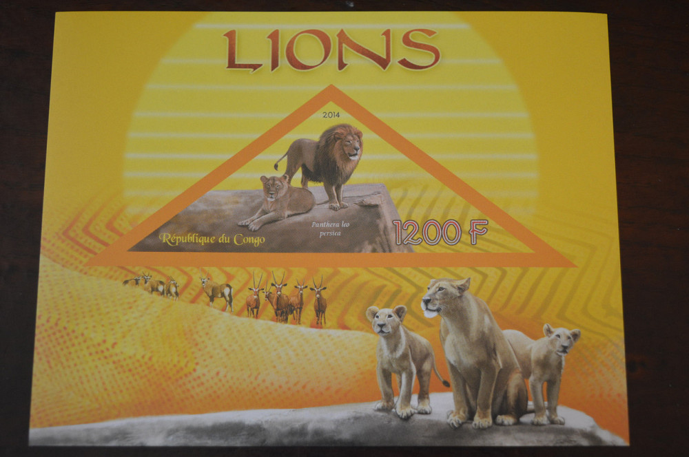 Конго. Фауна. Личности. Блок. 2014 р. (А-34) Полтава - фото 1