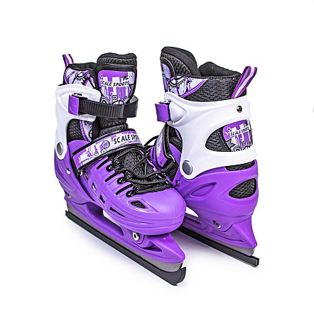 Коньки раздвижные Scale Sport. Фиолетовые. Размер 38-41 Одесса - изображение 1