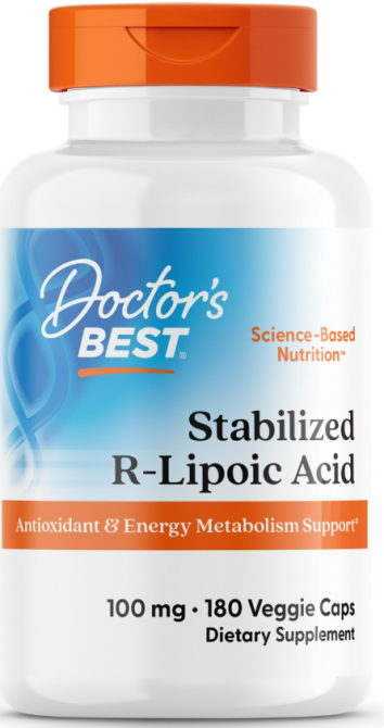 R-ліпоєва кислота Doctos Best Stabilized R-Lipoic Acid 180 капс Київ - фото 1