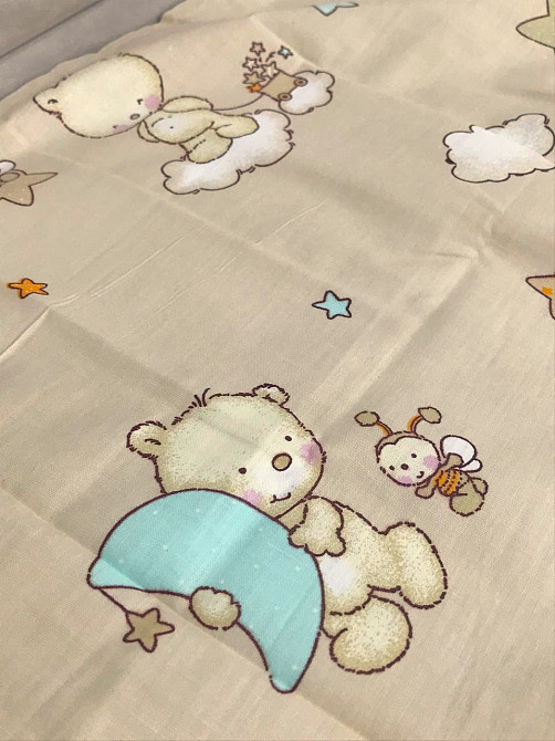 Ecotton Дитячий комплект постільної білизни Ecotton полуторний 147х210 см бежевий 10-0214 Beige Київ - фото 4