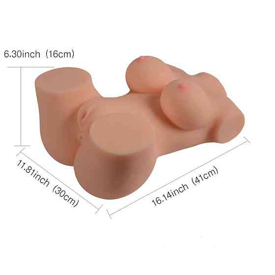 Реалистичное тело-торс Anica Solid Silicone Sexy Doll   L анус-вагина без вибрации телесный Sex Aura Киев