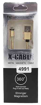 Кабель USB Магнітний MicroUSB (M3) 4991 Дніпро