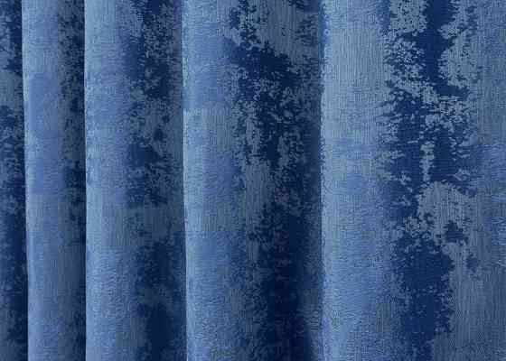 Комплект готовых штор VR-Textil Жакард Sultan XO № 1149ш Синий 200х290 см 2 шт (32-457) Киев