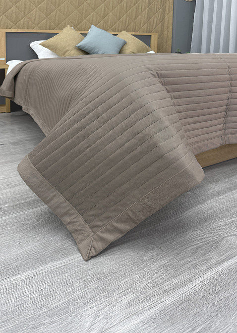 Покривало велюрове Кing Size 220х240 см колір какао (85-212) Київ - фото 6