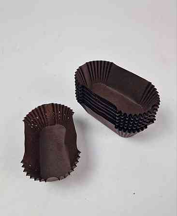 Тартолітка для чизкейка П8 Прямокутна коричнева (35х80х30) (100 шт.) (1 уп.) Харків