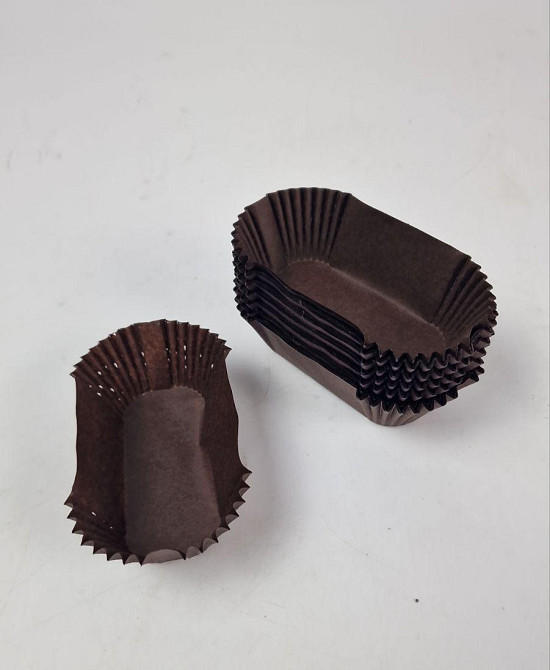 Тартолітка для чизкейка П8 Прямокутна коричнева (35х80х30) (100 шт.) (1 уп.) Харків - фото 2