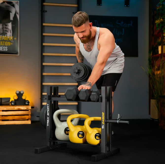 Стійка 2-рівнева для гантелей, дисків та гирь TX-045DR Киев - изображение 9