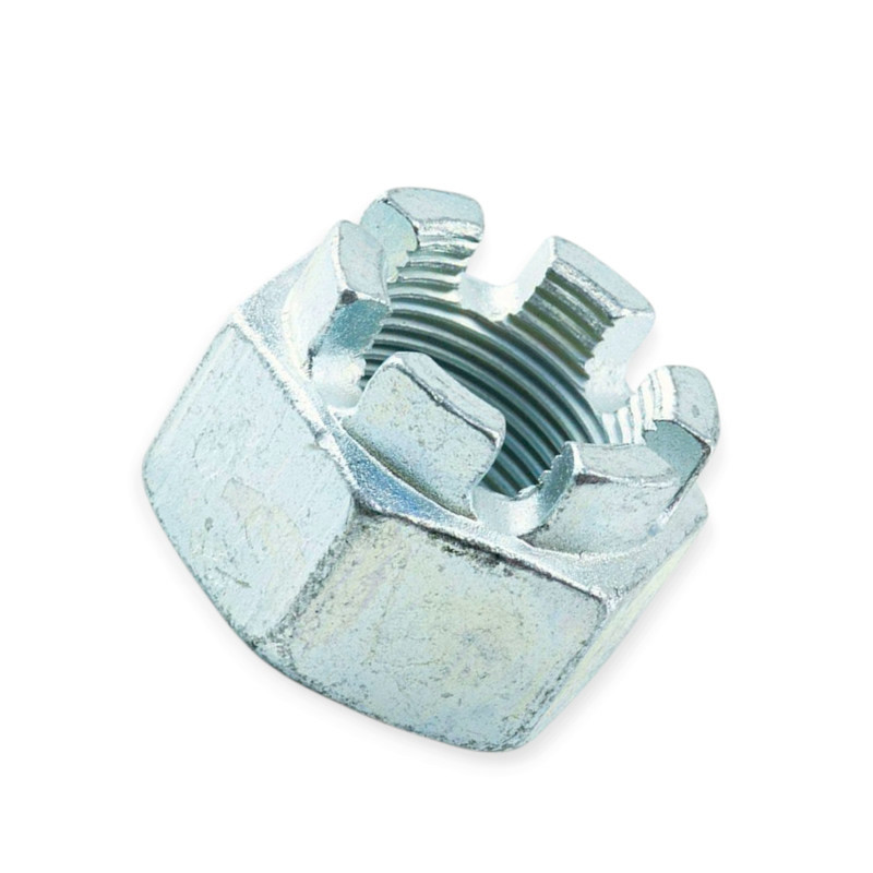 Гайка М30х2 корончаста 8кл цинк (дрібна різьблення) Мукачево - фото 1