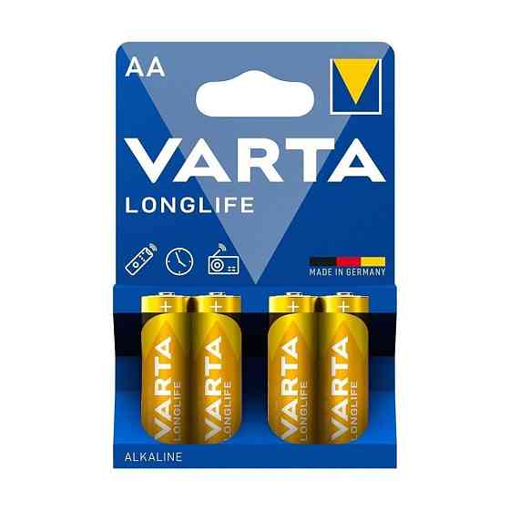 Батарейка Varta LR6/AA Longlife Alkaline (4шт) Київ