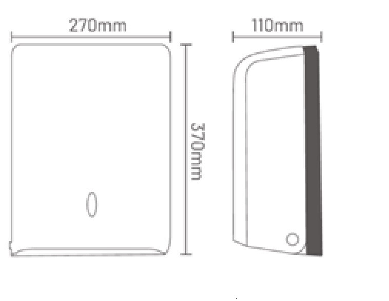 Диспенсер паперових рушників HOTEC 14.203/ABS White Луцк - изображение 7