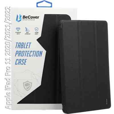 Чехол для планшета BeCover Tri Fold Hard Apple iPad Pro 11 2020/2021/2022 Black (709666) (709666) Винница