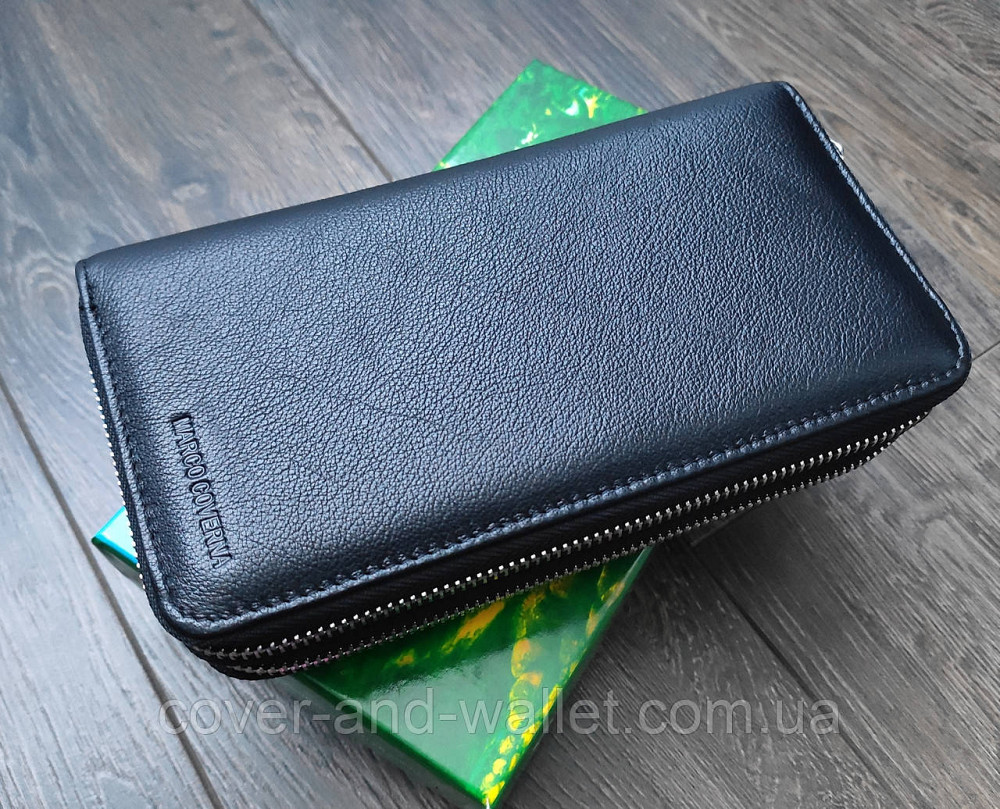 Шкіряний чоловічий гаманець клатч на дві блискавки Marco Coverna 801 Київ - фото 2
