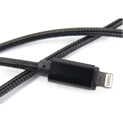 Дата кабель USB 2.0 AM to Lightning 0.2m black Dengos (NTK-L-SHRT-BLACK) Вінниця - фото 2