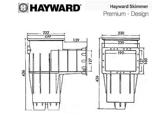 Скимер для бассейна Hayward 3111DGR Premium Standart под лайнер Киев
