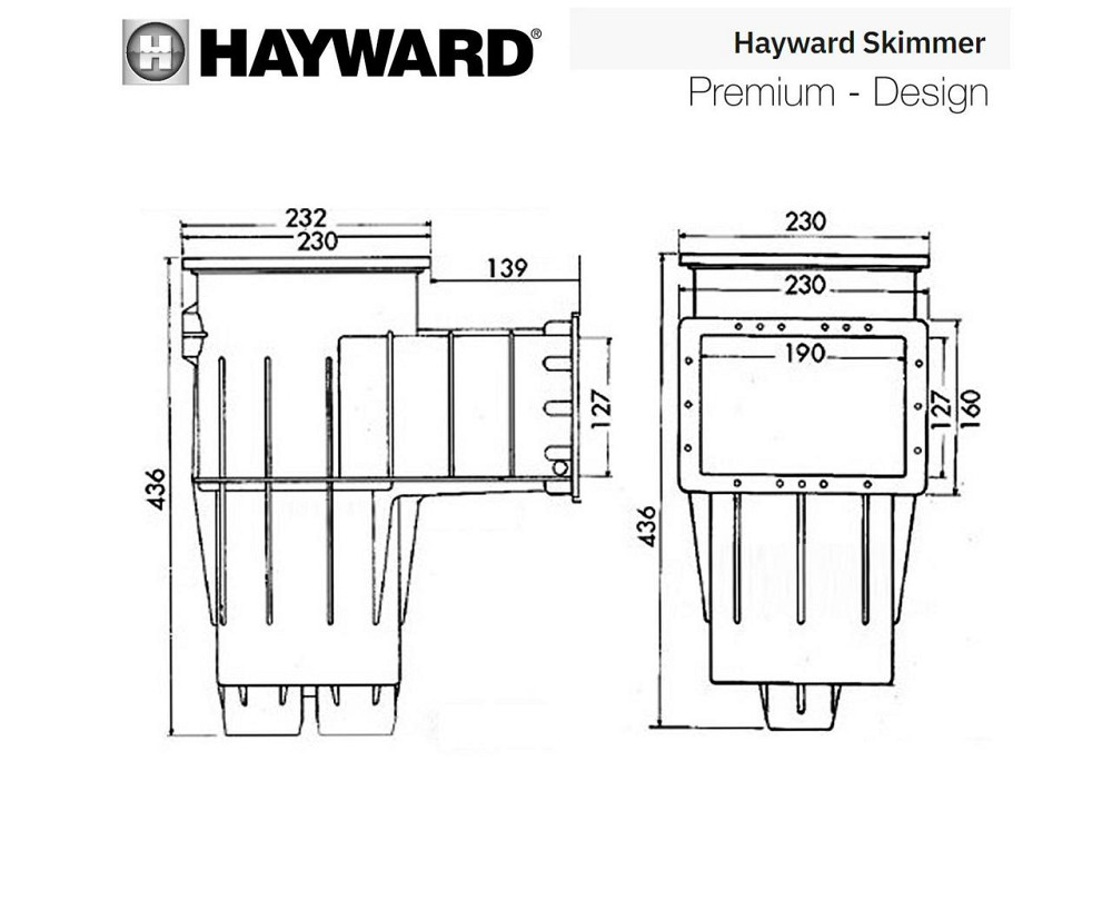 Скимер для бассейна Hayward 3111DGR Premium Standart под лайнер Киев - изображение 3