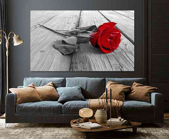 Картина холст в гостиную / спальню  Червона троянда    MLP_156 80x120 см Киев