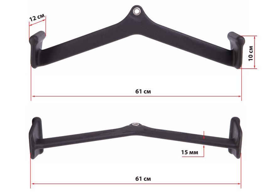 Ручка для тяги EasyFit з широким хватом 61 см Коломыя - изображение 2