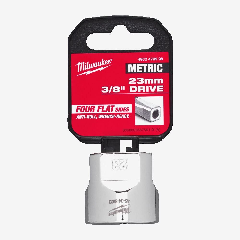 Головка хромована метрична 3/8'' MILWAUKEE, 23мм Одеса - фото 2