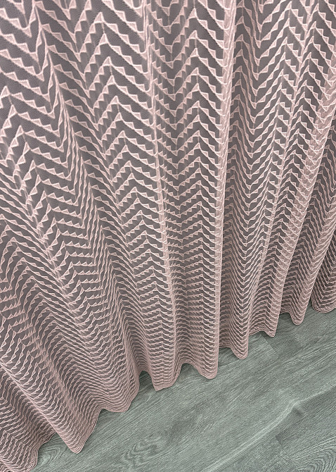 Тюль Гіпюр колір пудровий 1880т Київ - фото 7