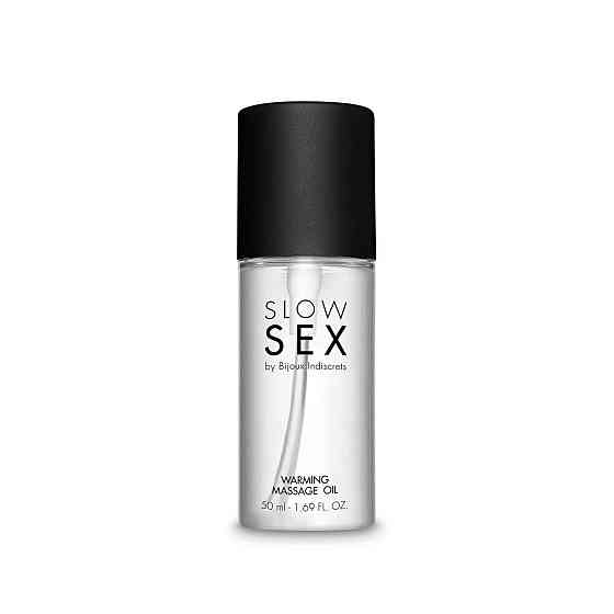 Разогревающее съедобное массажное масло Bijoux Indiscrets Slow Sex Warming massage oil Sex Aura Киев