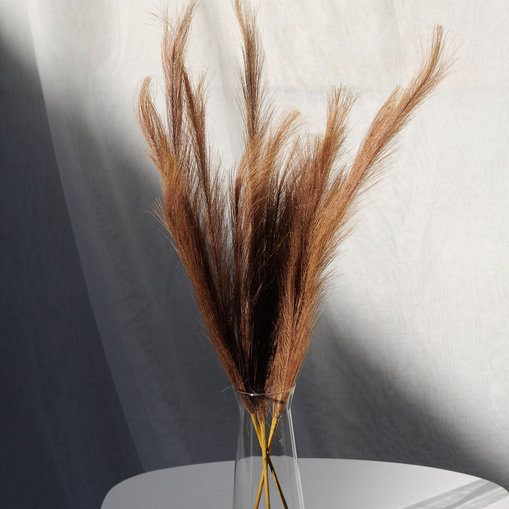 Пампас штучний 75см 10шт/уп. Колір: карамель PD-67 Івано-Франківськ - фото 1