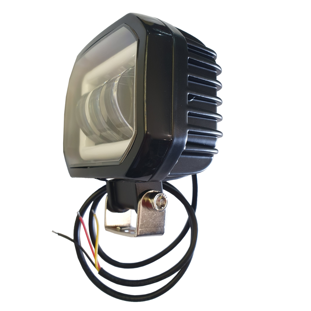 Фара світлодіодна LED квадратна противотуманная 30W + LED кільце з чіткою світловий кордоном Мукачево - фото 9