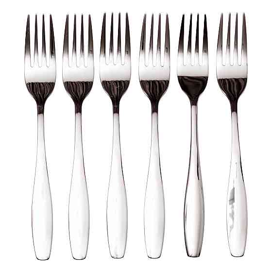 Набір столових виделок 6 штук з нержавіючої сталі 20 (см) Срібло HP-8-18 Коломия