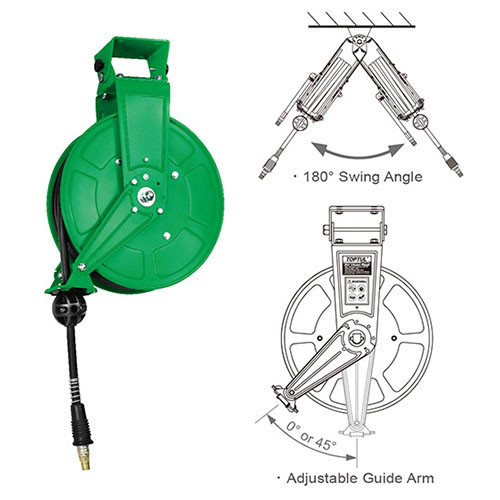 Шланг воздушный на катушке (удлинитель пневматический) 20атм 9,5x16мм, 15м TOPTUL KHBR1015 Одесса - изображение 2