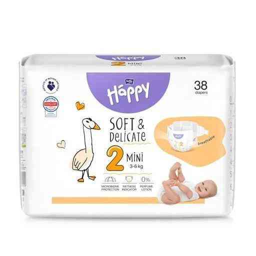 Підгузки дитячі Happy baby mini 2 (3 - 6 кг) 38 шт Bella Білий Кривий Ріг
