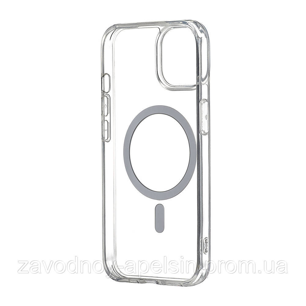 Iphone 15 Plus Прозорий чохол Магнітне кільце (TPU+PC) Одеса - фото 3
