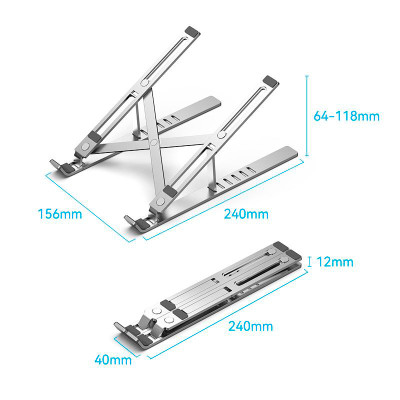 Підставка для ноутбука Laptop X-type Stand Silver Aluminum Alloy Vention Винница - изображение 6