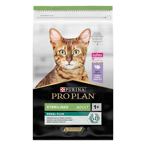 copy_Сухой корм PRO PLAN Sterilised Adult 1+ Renal Plus для взрослых стерилизованных кошек, с индейкой, 10 кг Киев
