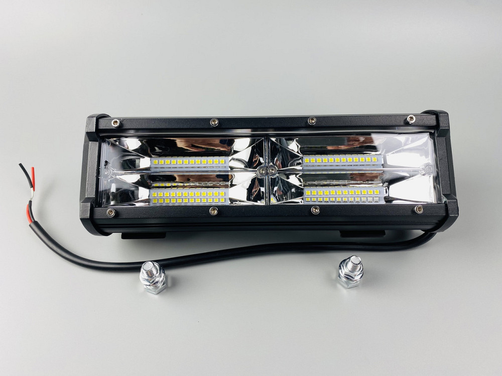 Фара LED прямокутна 144W 6000K (48 діодів) (24 см х 8 см х 6 см) Мукачево - фото 8