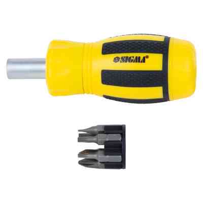 Отвертка Sigma с реверсом MINI c битами 6шт CrV (4001811) Винница