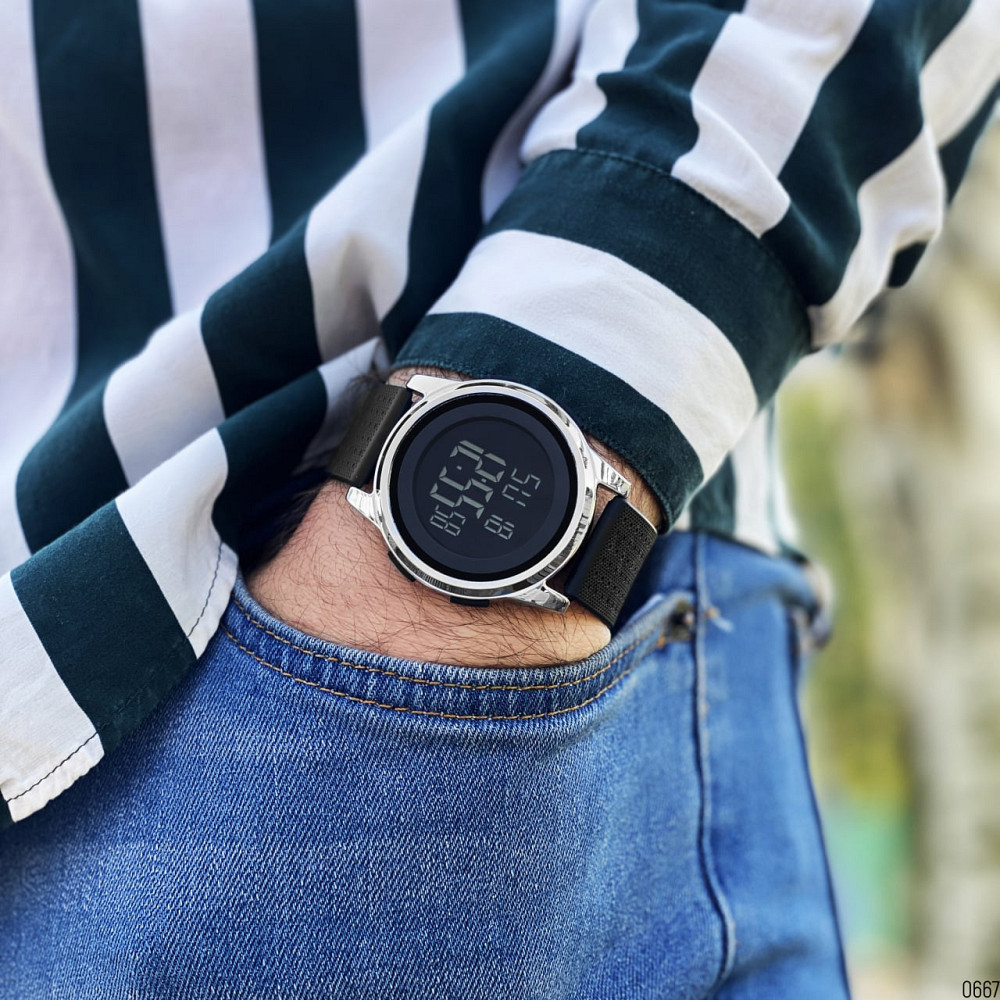 Skmei 1502SI Black-Silver Киев - изображение 4