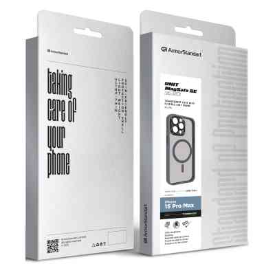 Чохол до мобільного телефона Armorstandart Unit MagSafe SE Apple iPhone 15 Pro Max Titanium Grey (ARM75381) Вінниця
