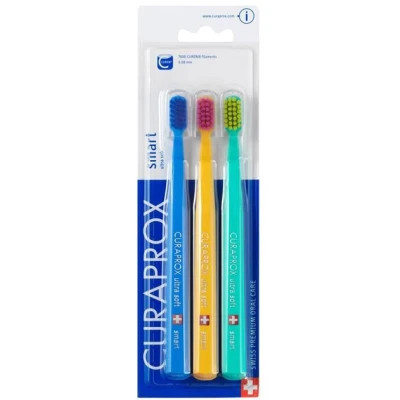Детская зубная щетка Curaprox Ультрамягкие CS Smart Ultra Soft (от 5 лет) 3 шт (CS Smart/3-03) Винница - изображение 1