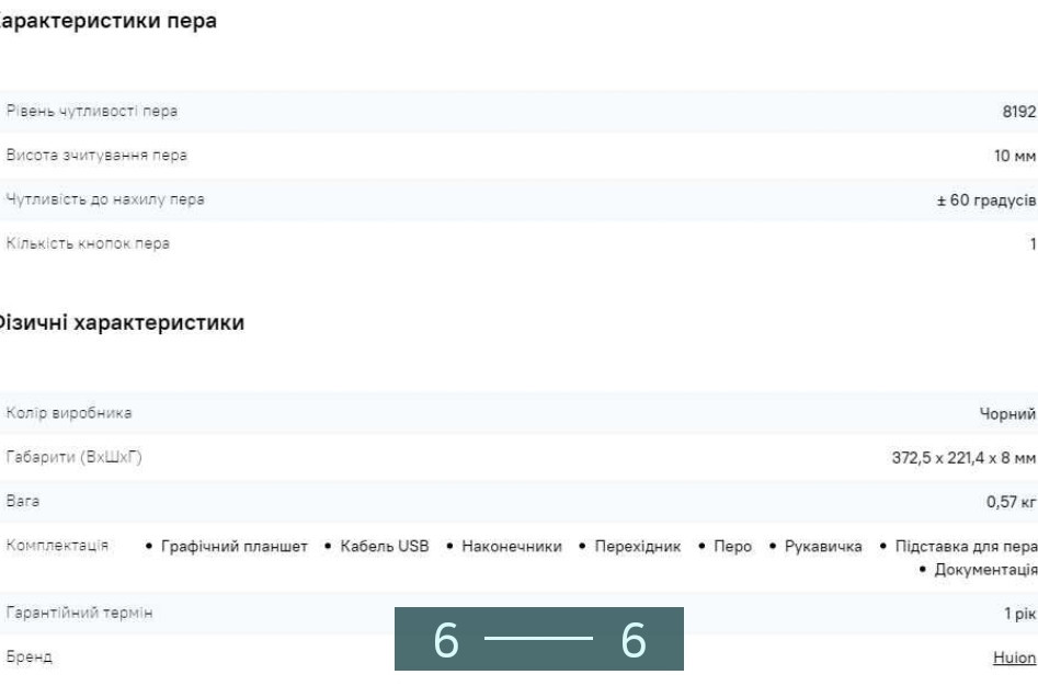 Планшет Графический Huion H1161. Киев - изображение 1