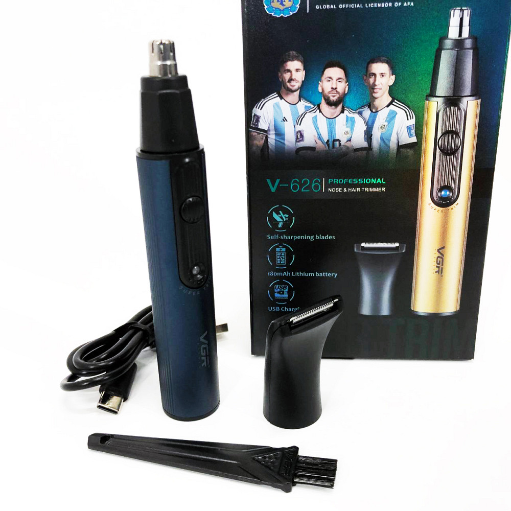 Триммер для носа и бровей, Тример для ушей на батарейках Триммер бритья ушей BY-45 Львов - изображение 9