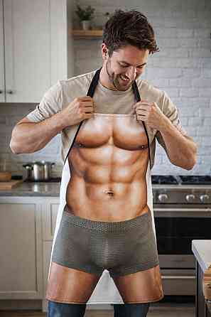 Фартук с приколом мужчина в трусах 73 на 57 см разноцветный Киев