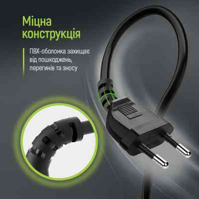 Кабель живлення C7 3m black ColorWay (CW-CBP086-BK) Вінниця