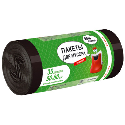 Пакеты для мусора Ваш бюджет 35 л 20 шт. (4820012340903) Винница - изображение 1