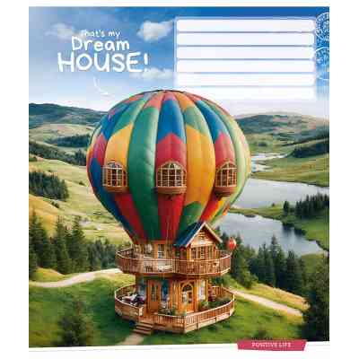 Зошит Школярик Dream house 12 аркушів лінія (012-3530L) Вінниця