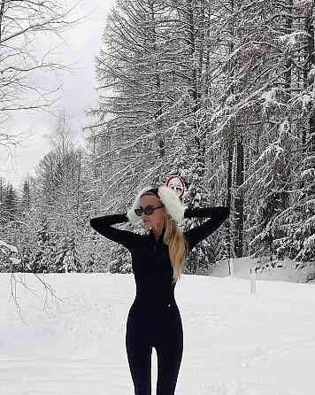 Женский базовый утепленный комбинезон в рубчик с начесом Одесса