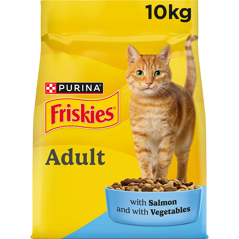 Сухий корм FRISKIES для дорослих котів, з лососем та овочами, 10 кг Київ - фото 2