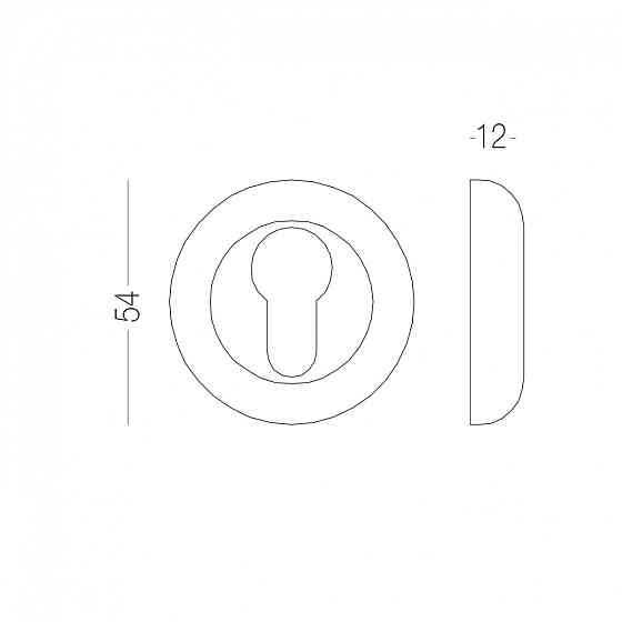 НАКЛАДКА ПІД ЦИЛІНДР E9 PCF ПОЛІРОВАНА БРОНЗА Київ