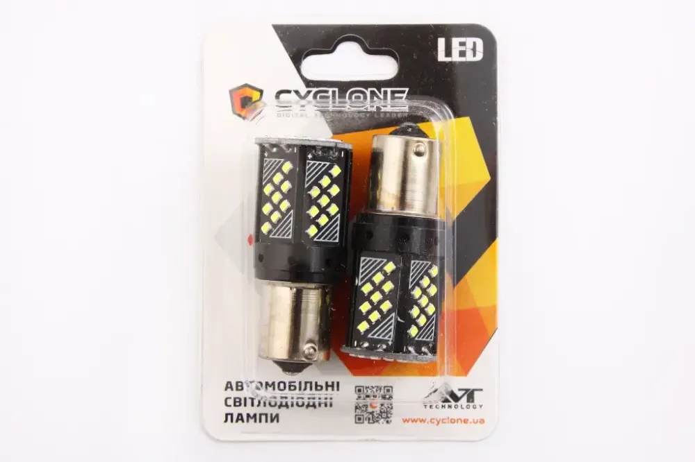 Лампа диодная 12В T25  70-SMD 2016 CAN Cyclone 300-499лм (2 шт.) Винница - изображение 2